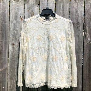 Chicos boho sheer top with tags attached